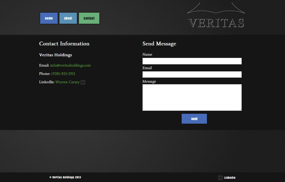 Veritas Holdings Website